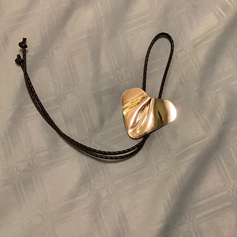 PETER SMALL STERLING MODERNIST BOLO TIE